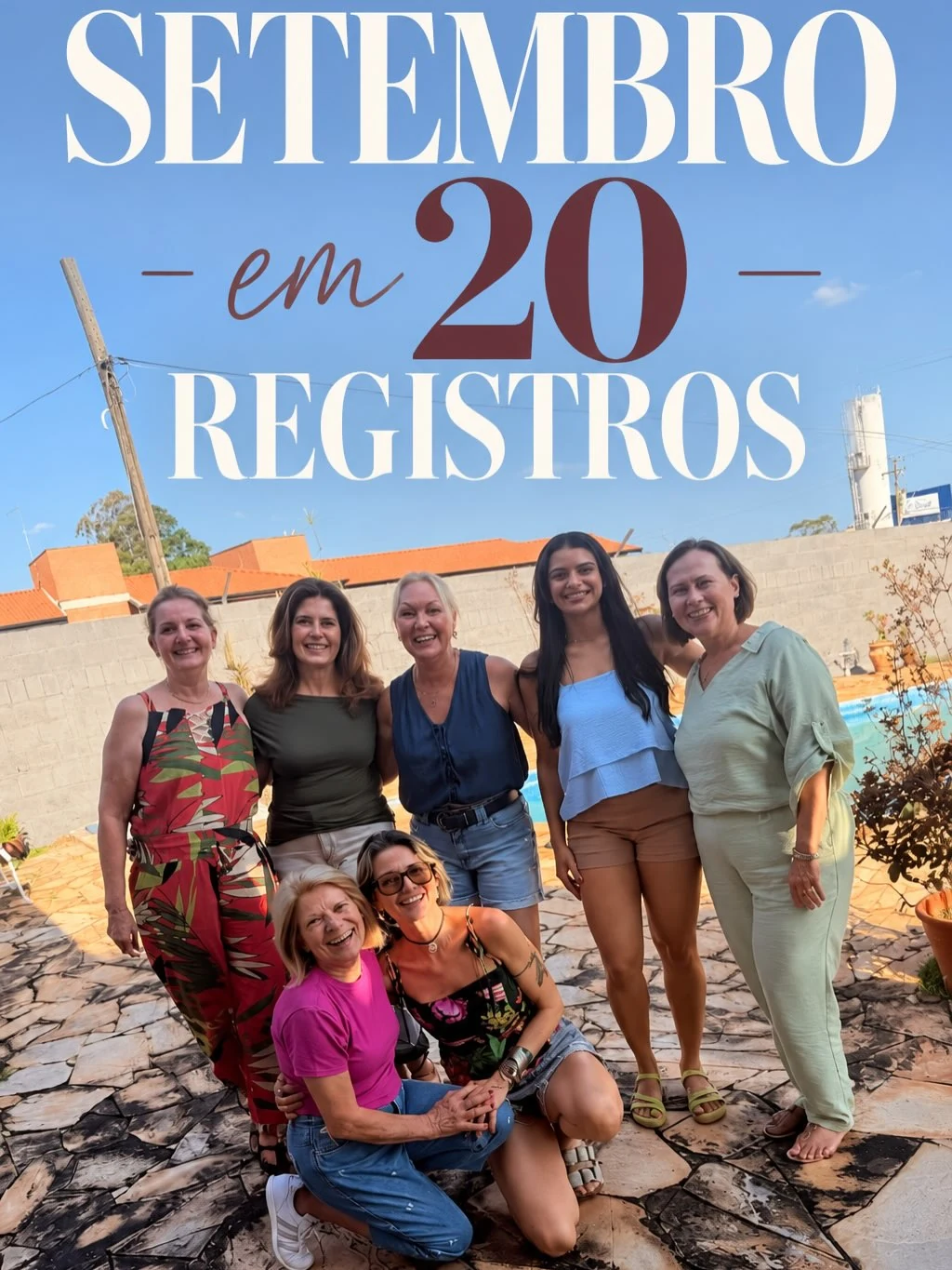 Julia Kimberly em um encontro com outras mulheres